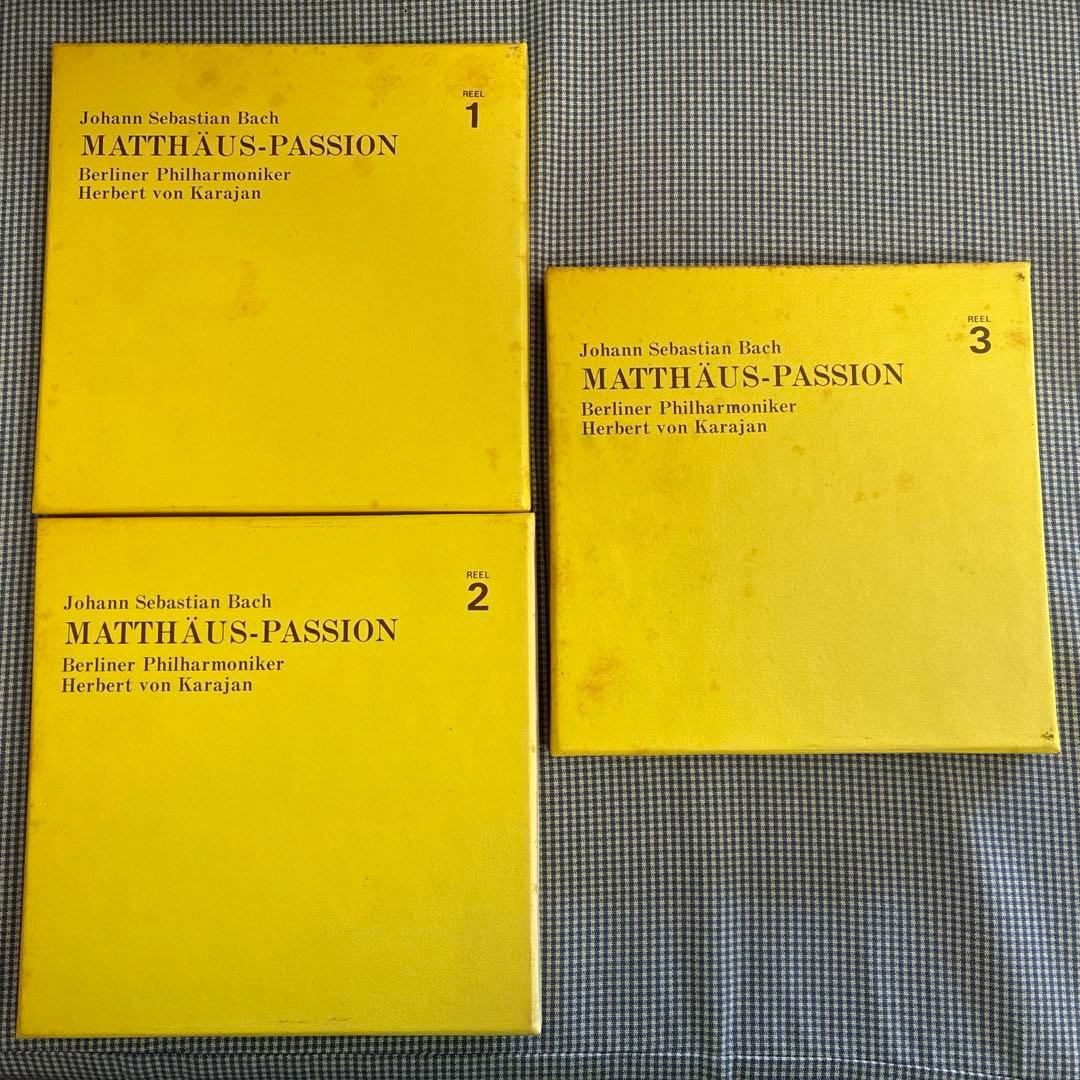 【4トラックテープ】JSバッハ/マタイ受難曲BWV244 カラヤン指揮/BPO
