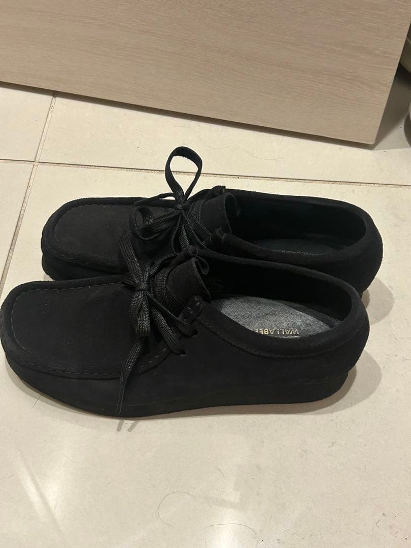 Clarks Wallabee 黒 スエード 美品