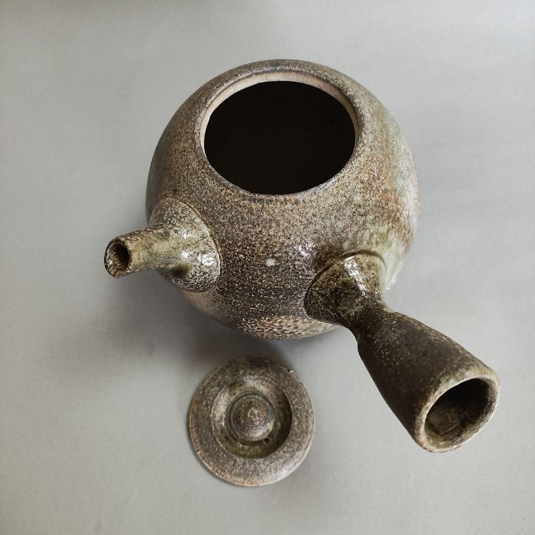 灰釉急須　作家物　自然釉急須　常滑焼　萬古焼