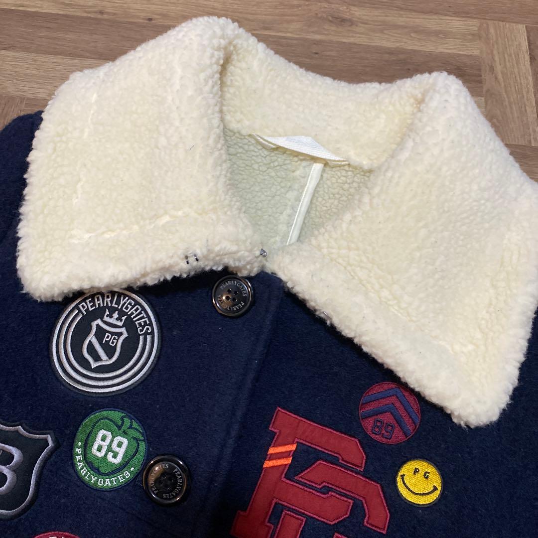 パーリーゲイツ♡コート♡アウター♡ネイビー♡ワッペン♡L