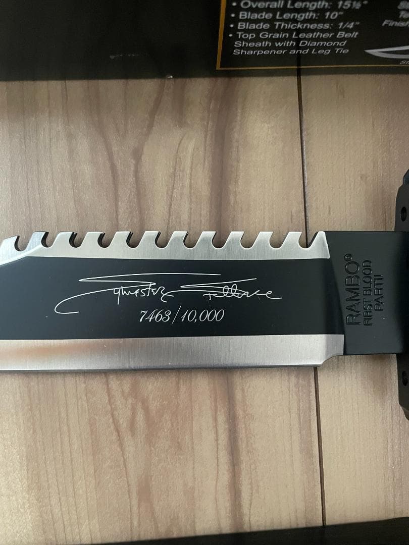 RAMBO ランボー Ⅰ Ⅱ Ⅲ 公式レプリカナイフ シリアルナンバー セット