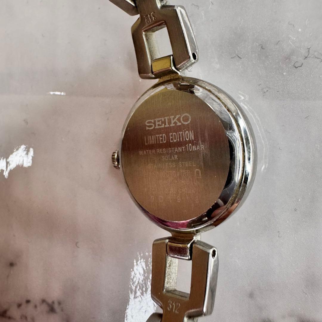 【SEIKO】　LUKIA レディース 腕時計 ローズ シェル ソーラー