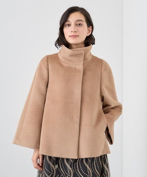 アナイ スタンドカラー ウールコート 厚手 S~Mサイズ 可愛い 極美品