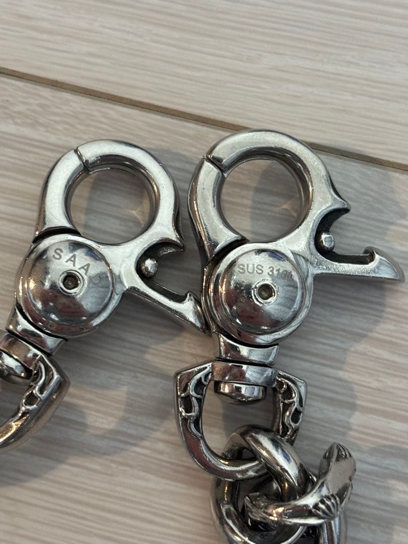 SAAD　サード　ショート　ウォレットチェーン　シルバー