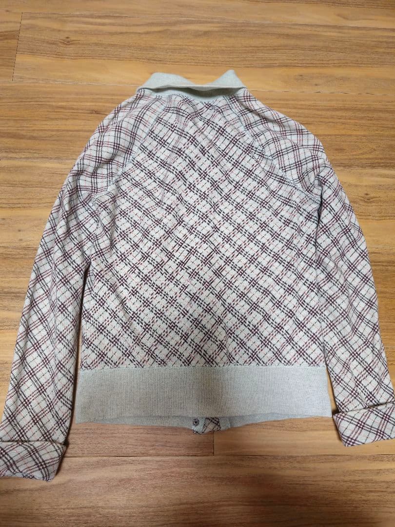 希少淡い水色BURBERRY ブルーレーベル ノバチェック フルジップジャケット