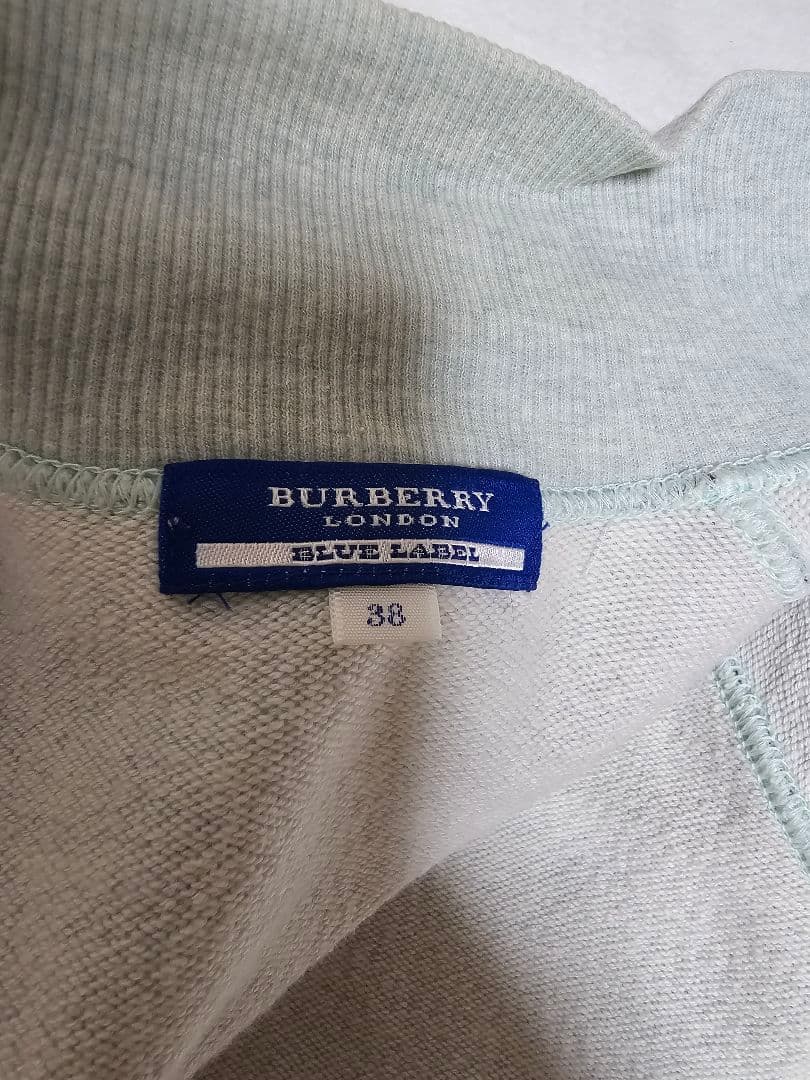 希少淡い水色BURBERRY ブルーレーベル ノバチェック フルジップジャケット