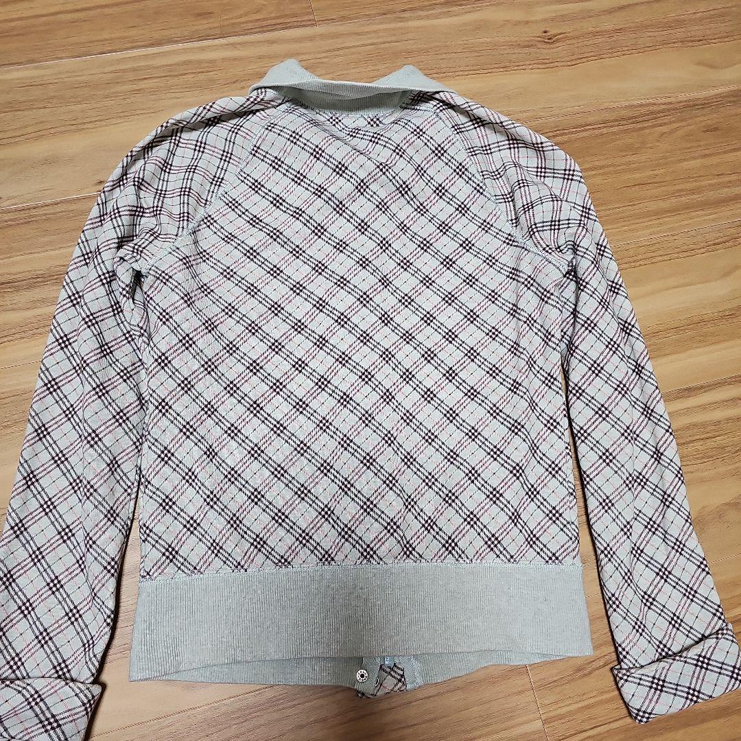 希少淡い水色BURBERRY ブルーレーベル ノバチェック フルジップジャケット