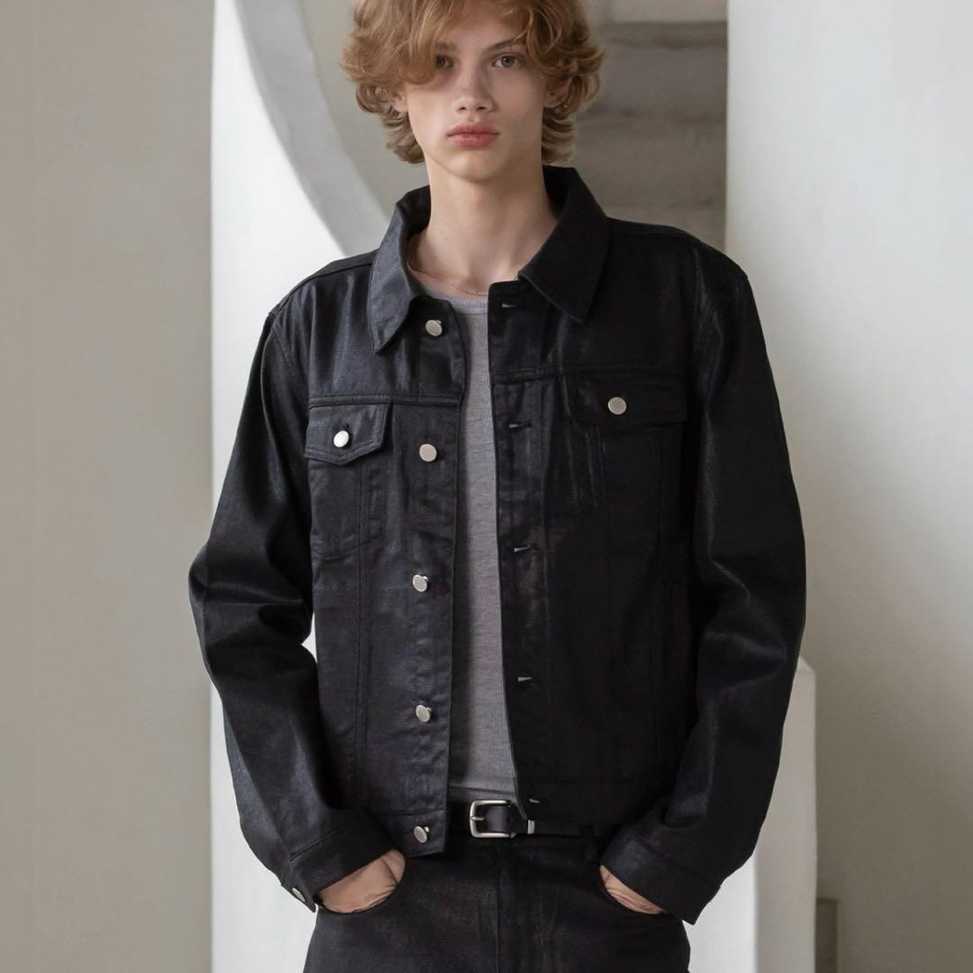 DECOROSO デニムジャケット コーティングブラック