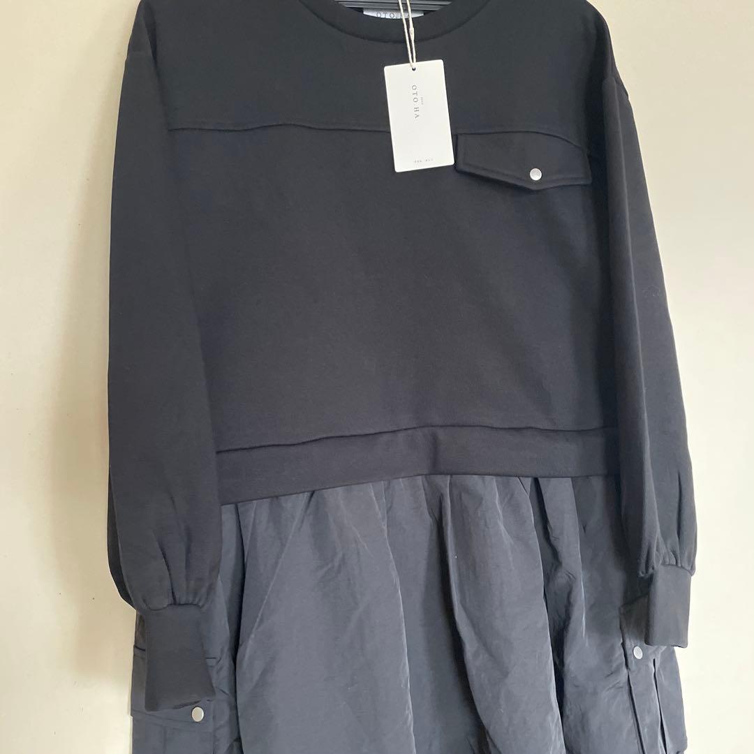 カジュアル ブラック ワンピース