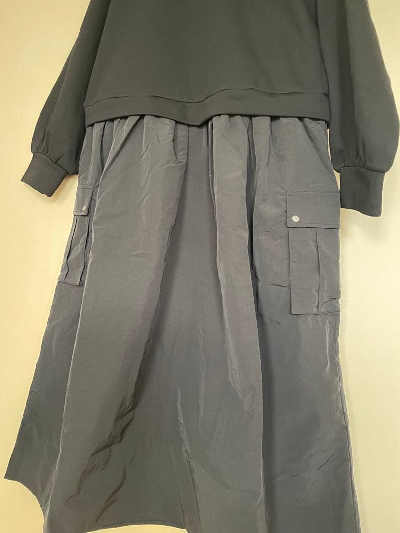 カジュアル ブラック ワンピース