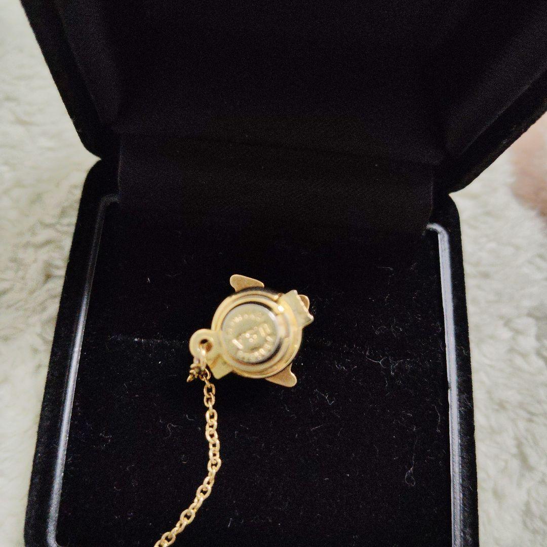 K18 イニシャル ネクタイピン