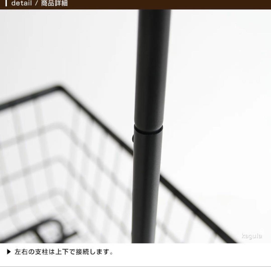 【美品】anthem ハンガーラック スチール　キャスター付き