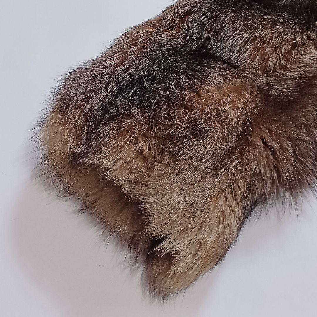 SAGA FOX サガフォックス ファーコート 毛皮 肉厚 13号 ブラウン系