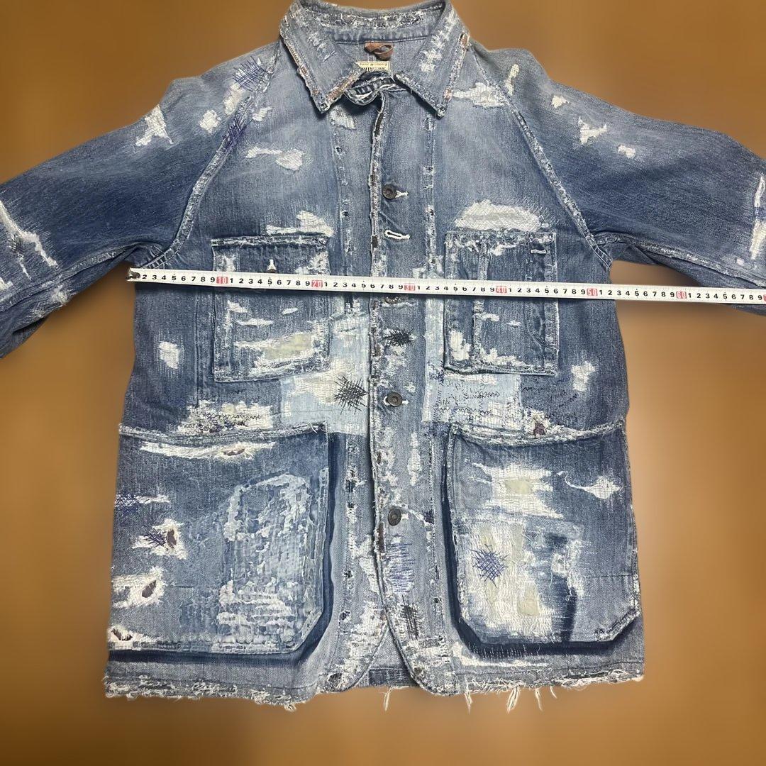 【希少】【美品】Kapital　Kountry　BORO　デニム　カバーオール③