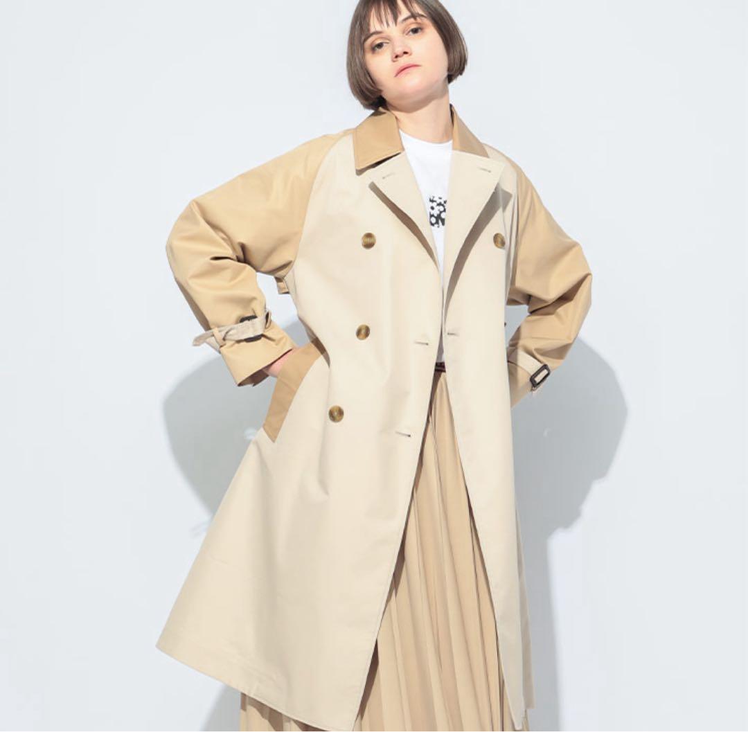 Weekend MaxMara 2wayリバーシブルテクニカルトレンチ 38