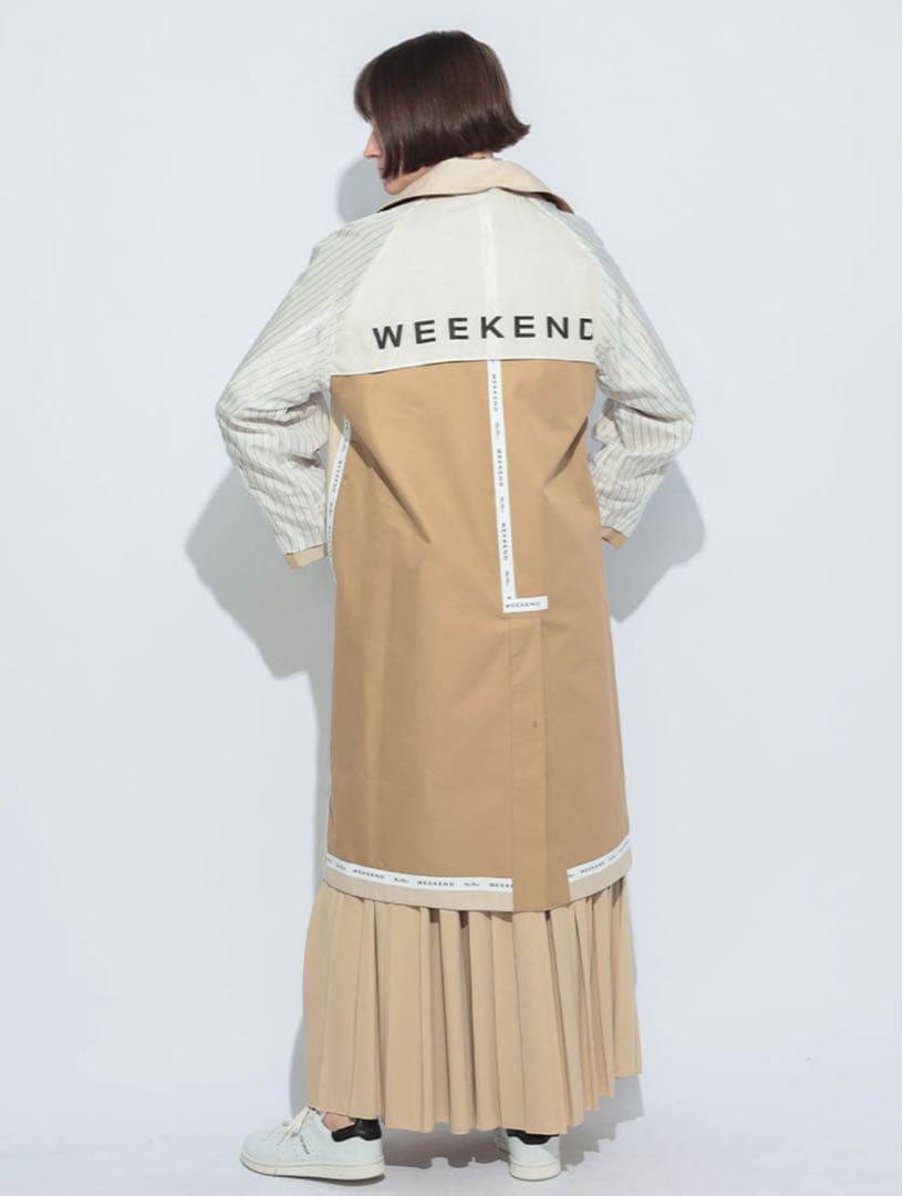 Weekend MaxMara 2wayリバーシブルテクニカルトレンチ 38