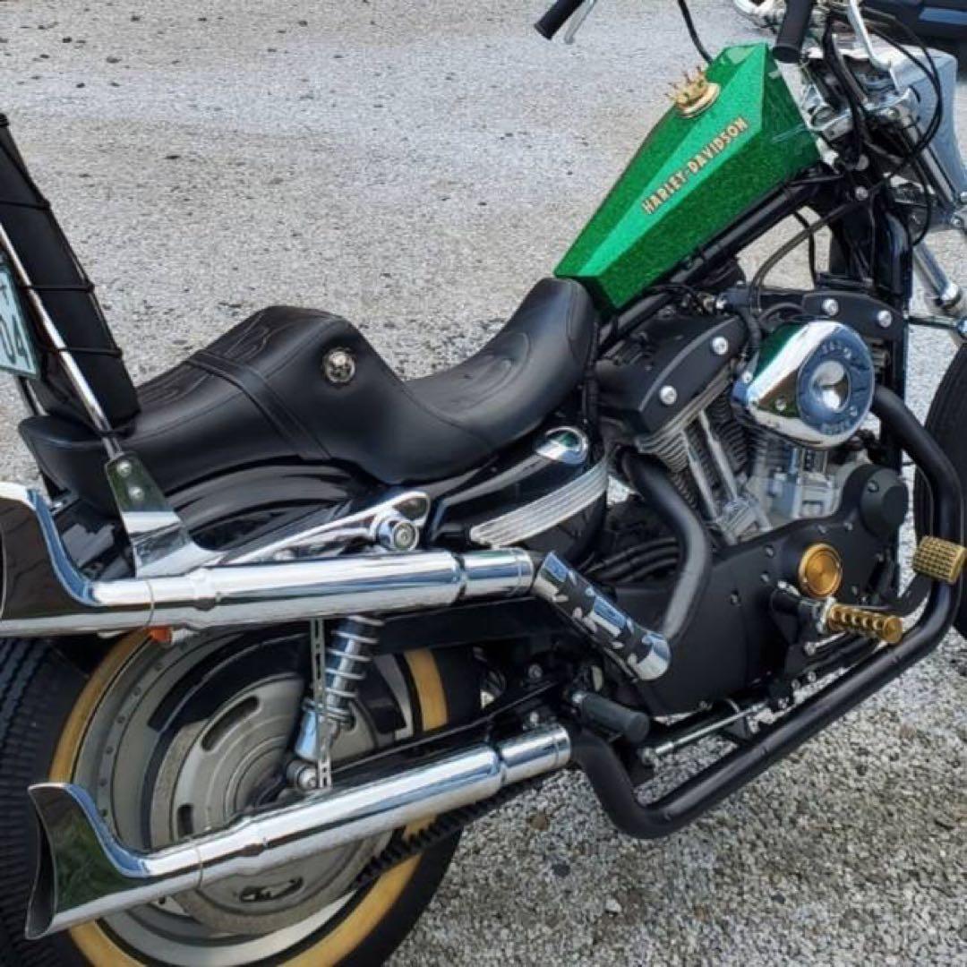 ハーレー　スポーツスターワンオフアップマフラー