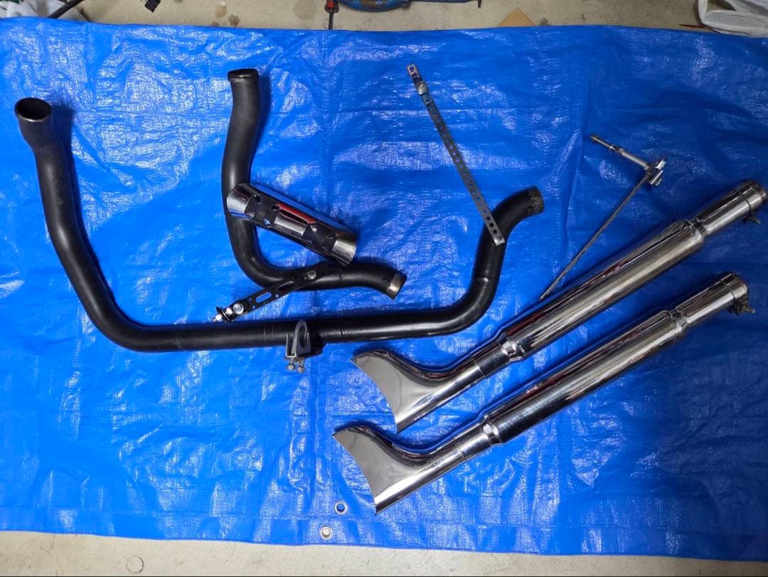 ハーレー　スポーツスターワンオフアップマフラー