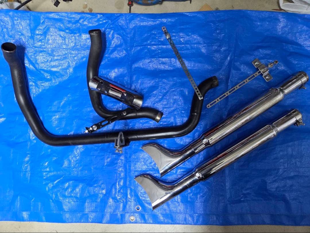 ハーレー　スポーツスターワンオフアップマフラー