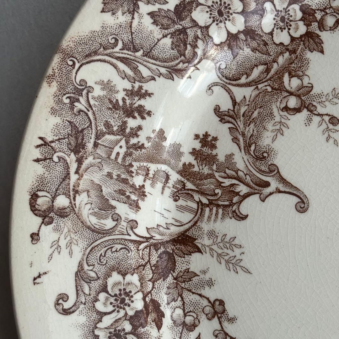 フランスアンティーク ショワジールロワ POMPADOUR ディナープレートC