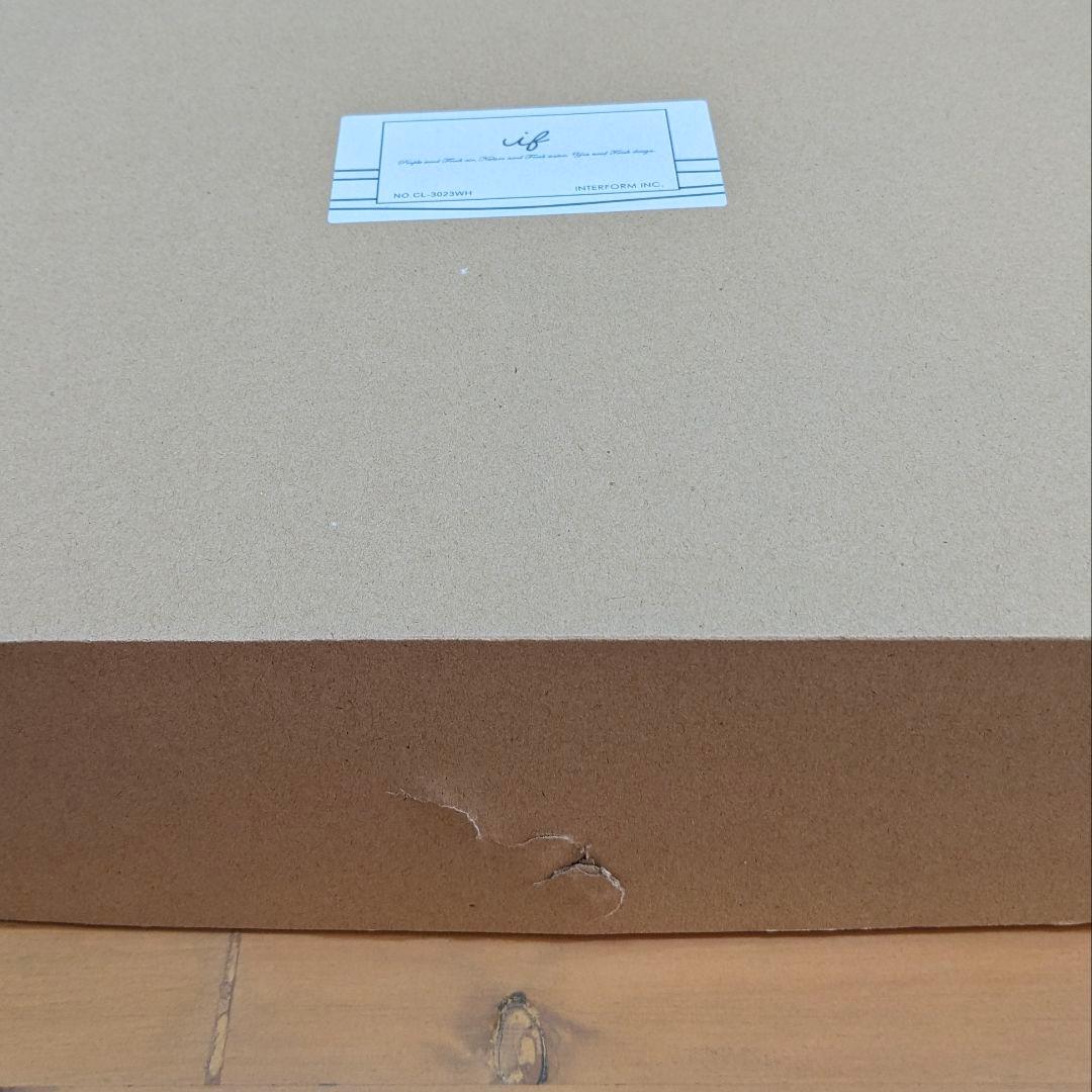 【新品】 インターフォルム 壁掛け時計 フェルマー ホワイト CL-3023