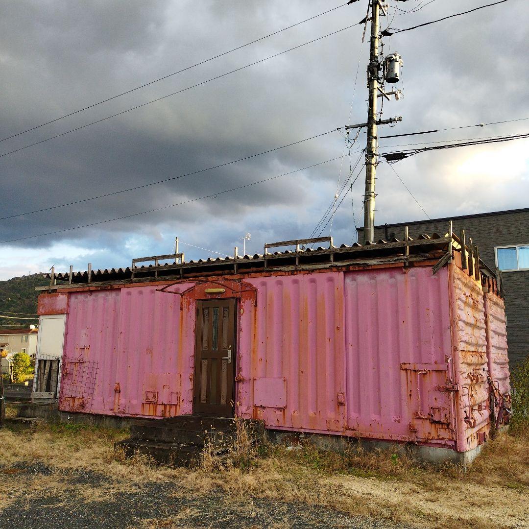 一両　海上コンテナ　コンテナ　プレハブ　ワムハチ　貨車　ジャンクガーデン