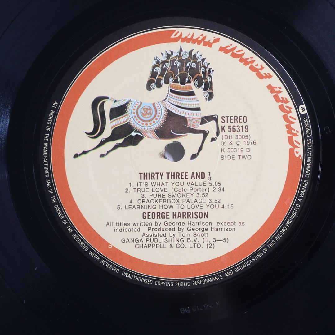 英LP e Harrison Thirty Three &1/3 UK