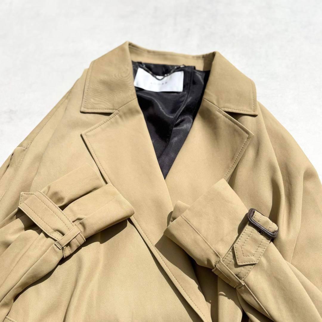 ♡ほぼ未使用　 アドーア コットンツイルロングコート 定価9万　キャメル