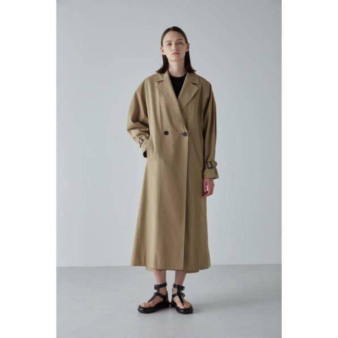 ♡ほぼ未使用　 アドーア コットンツイルロングコート 定価9万　キャメル