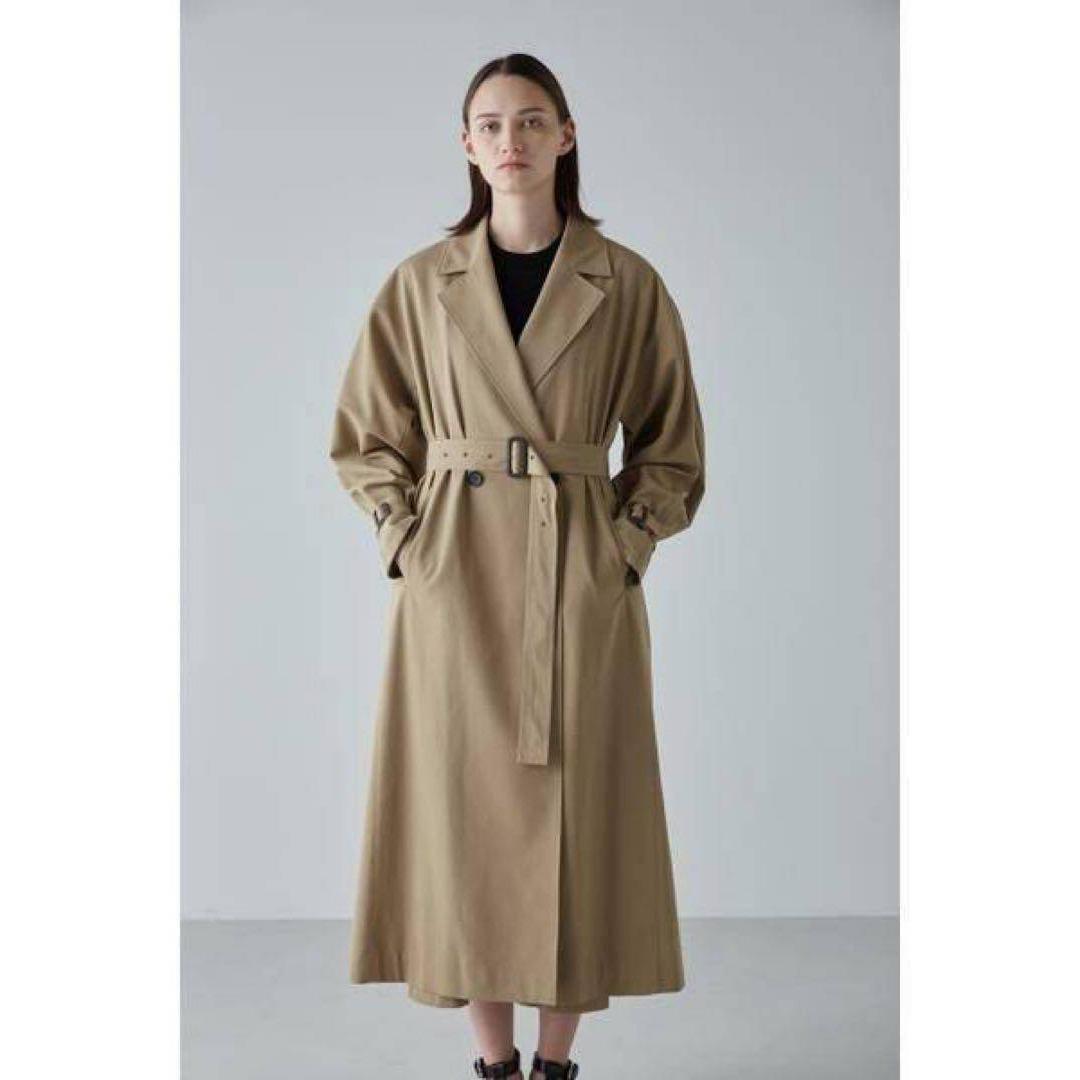 ♡ほぼ未使用　 アドーア コットンツイルロングコート 定価9万　キャメル