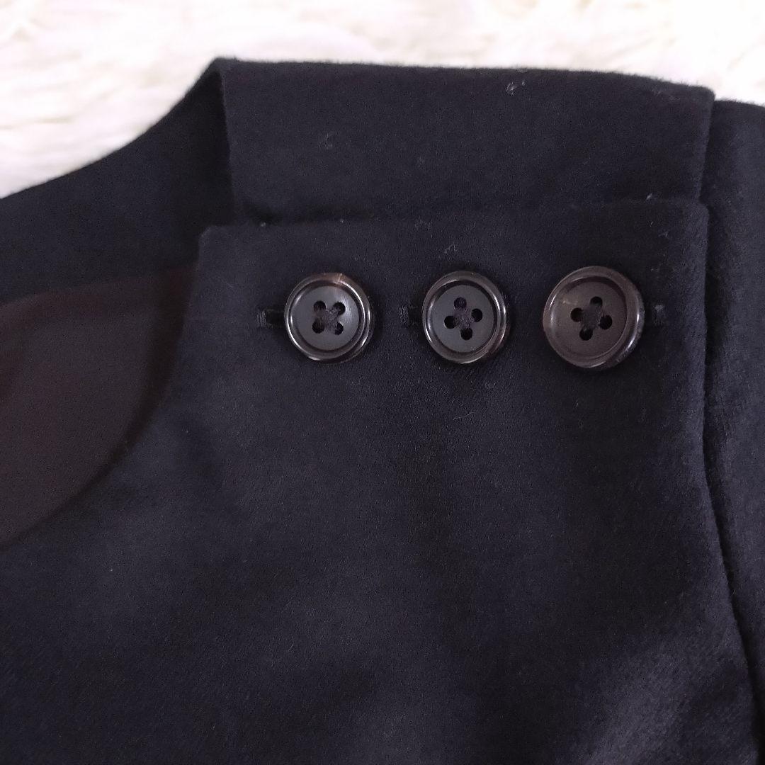 マーガレットハウエル フランネルワンピース ウール ブラック Ⅰ