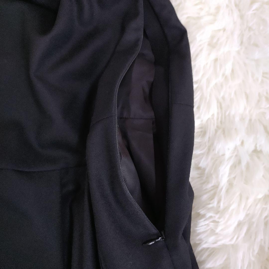 マーガレットハウエル フランネルワンピース ウール ブラック Ⅰ