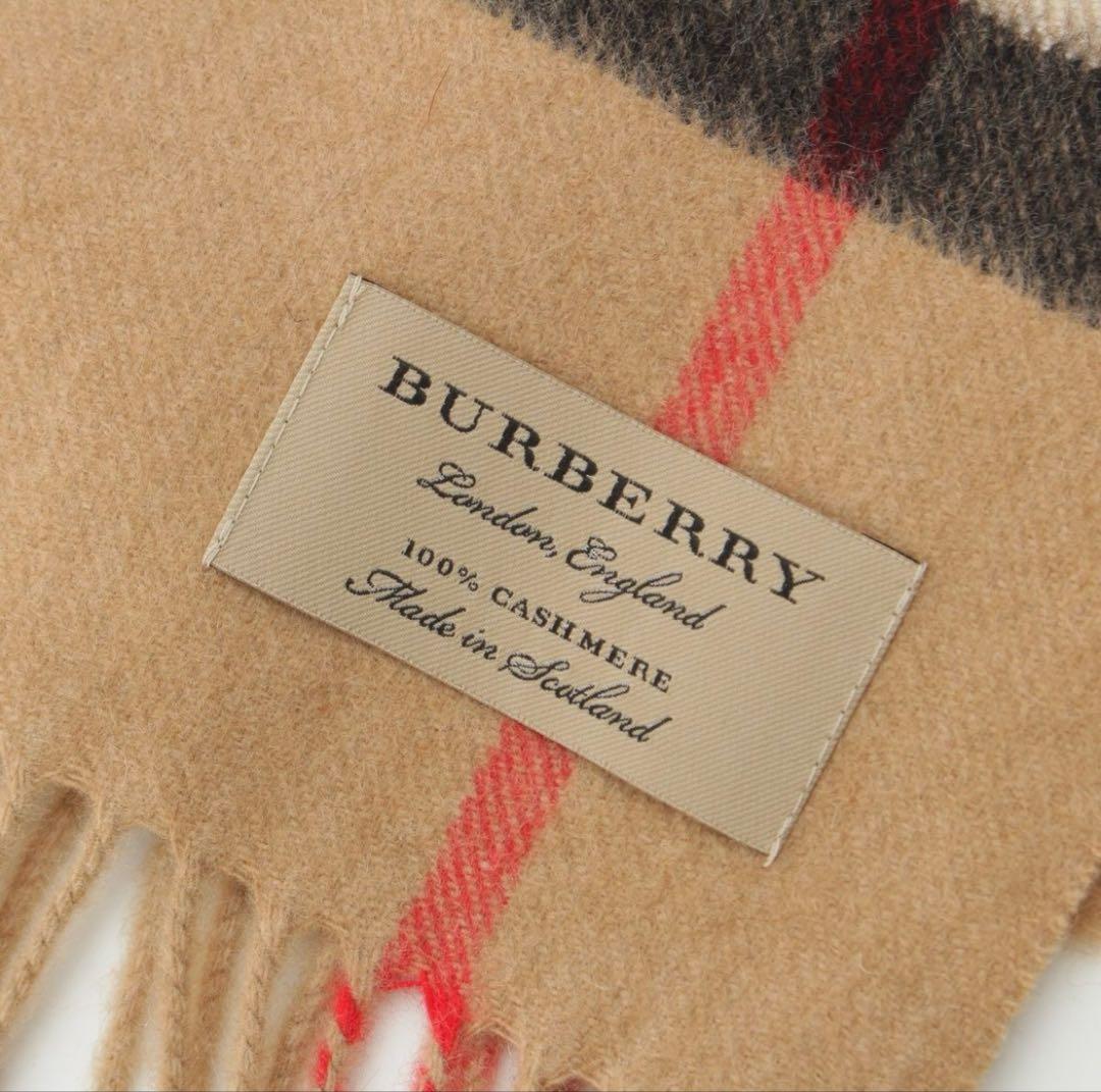 【最終値下げ✨】BURBERRY マフラー チェック柄 カシミヤ100％