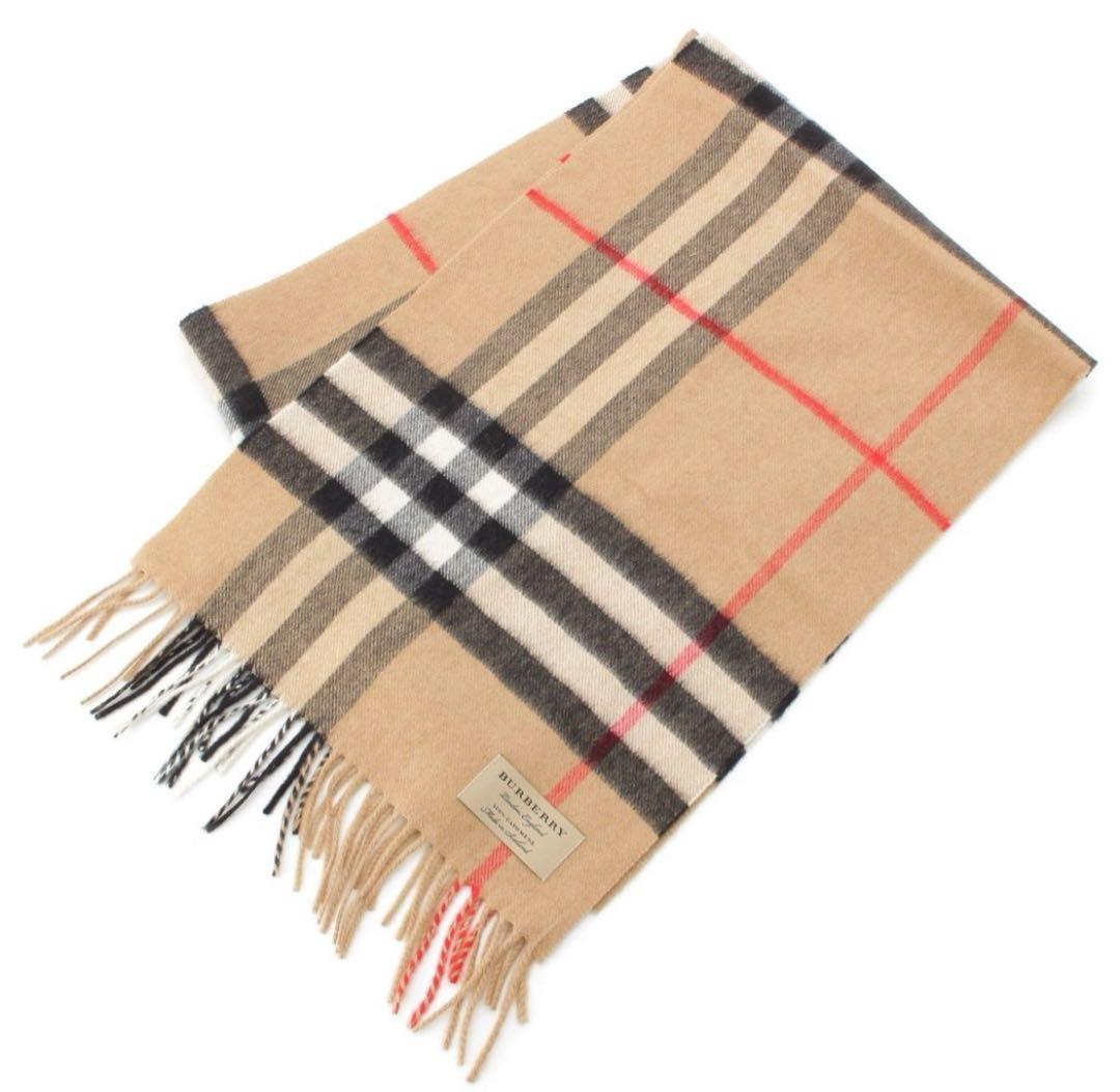 【最終値下げ✨】BURBERRY マフラー チェック柄 カシミヤ100％