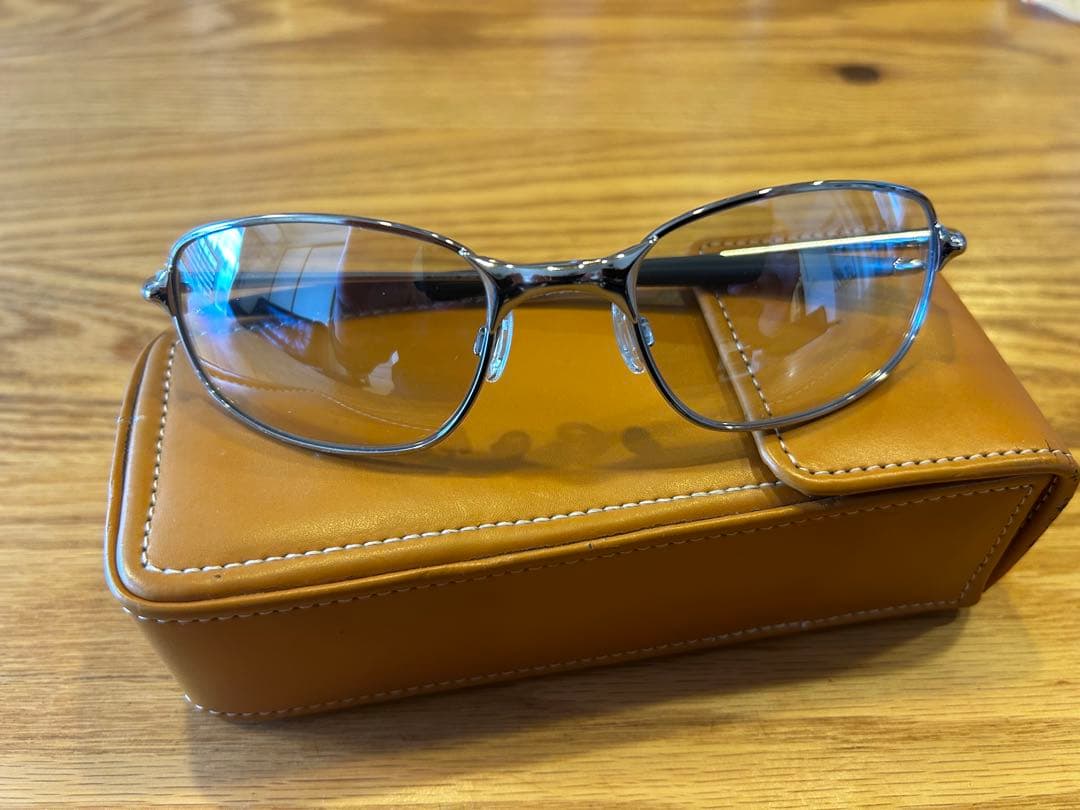 小物 oakley big square wire sunglasses