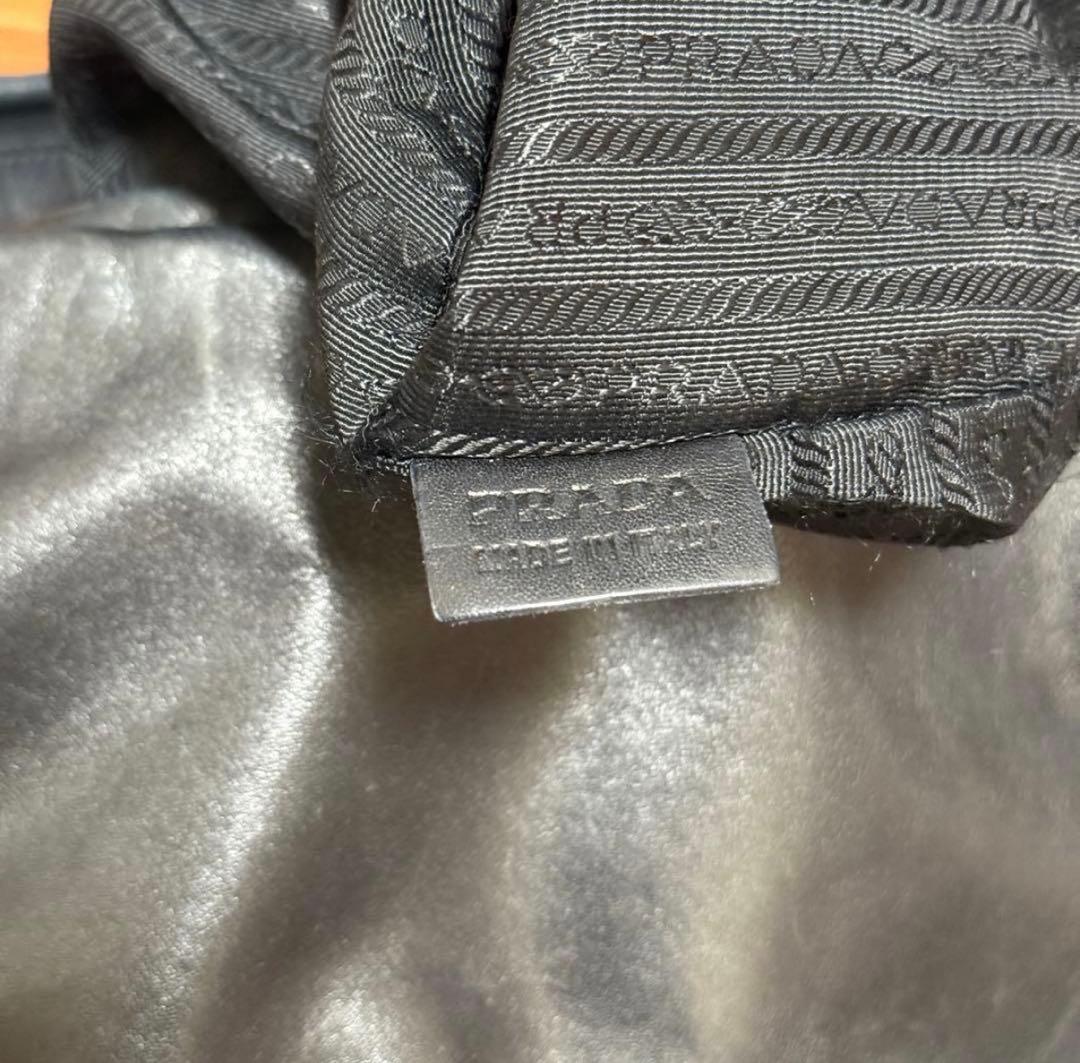 【PRADA プラダ】レザートートバッグ　黒