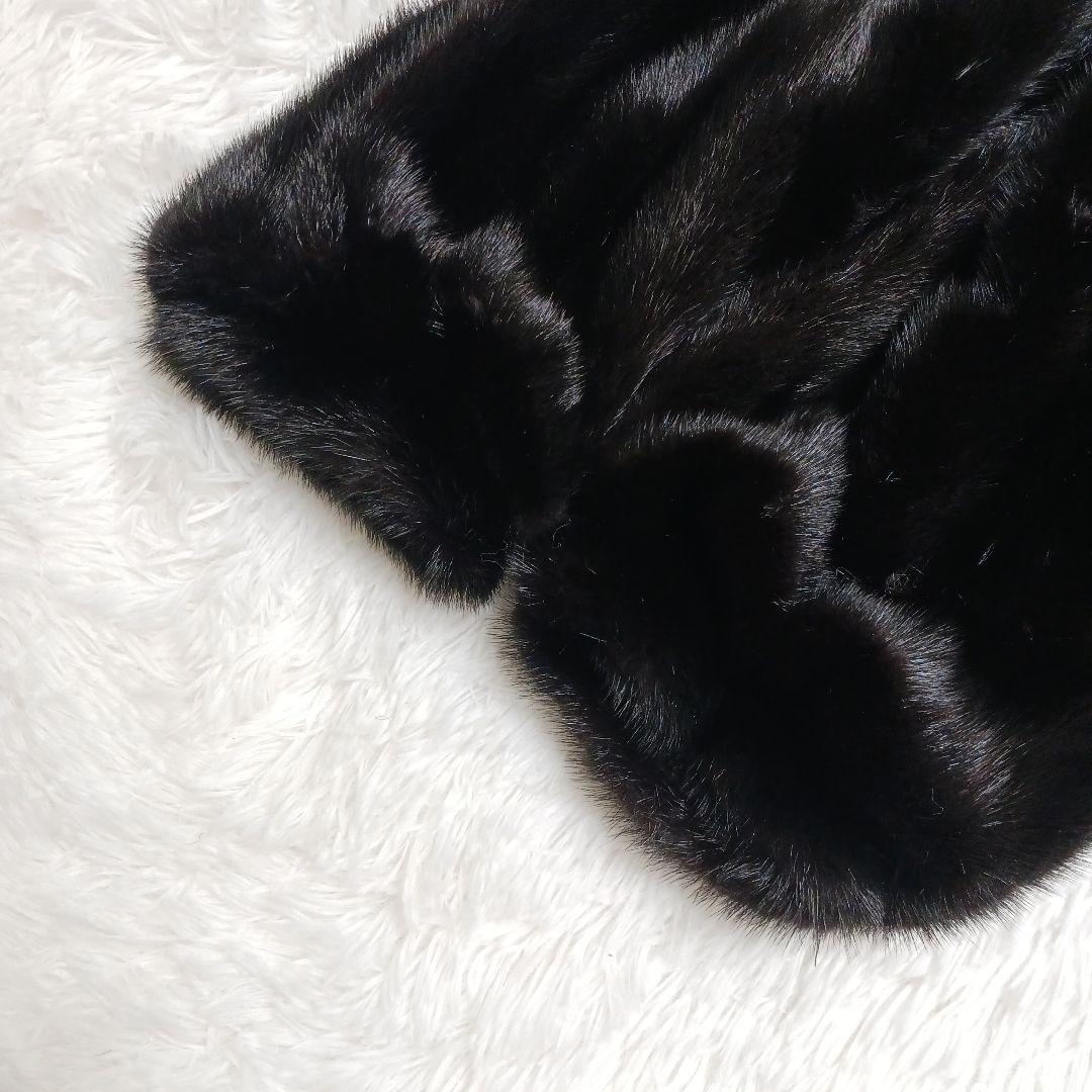 ✨極美品✨トーホーミンク TIGUE ミンクコート 黒 11