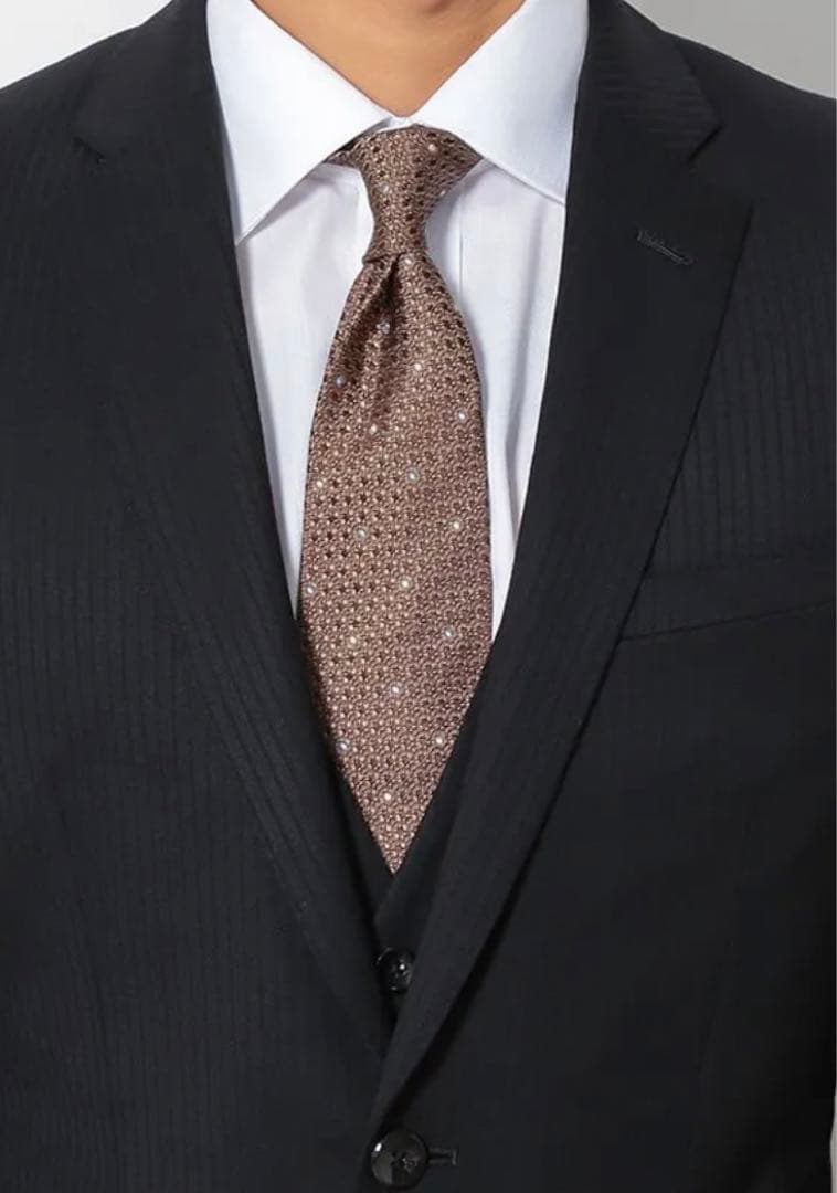 【希少】2WAYストレッチ　スーツ　セットアップ　スリーピーススーツ ストライプ