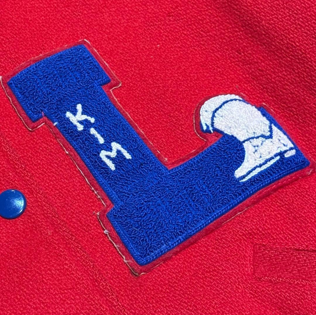 70s VINTAGE スタジャン サテン VARSITY ジャケット Hedi