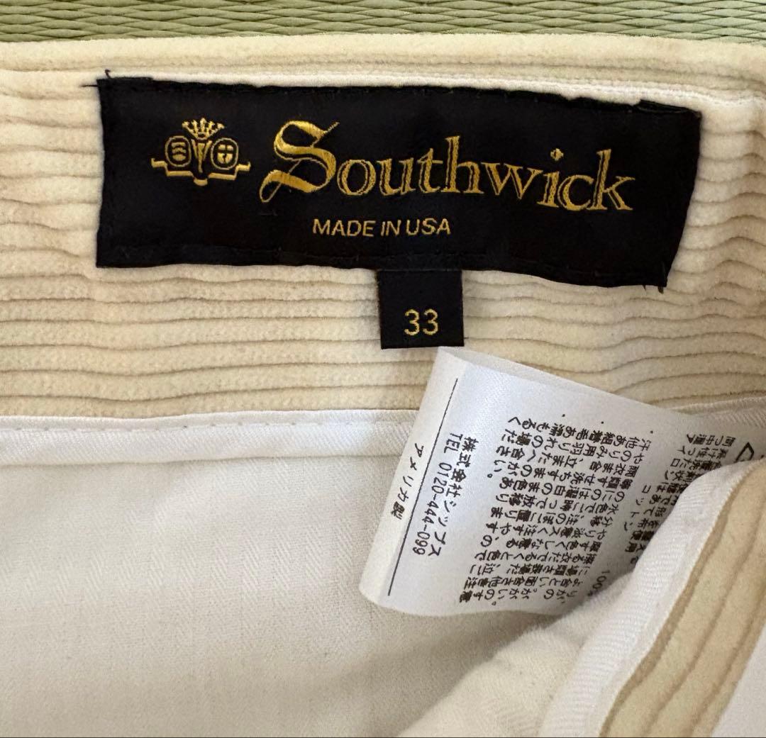 SHIPS Southwick アイビー コーデュロイパンツ 新品未使用