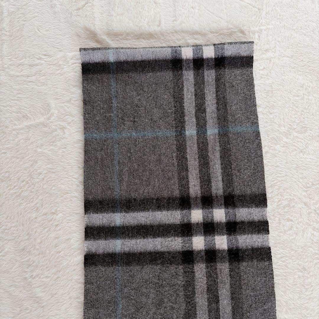 美品✨【バーバリー】カシミヤ100%ロングマフラー メガチェック ノバチェック