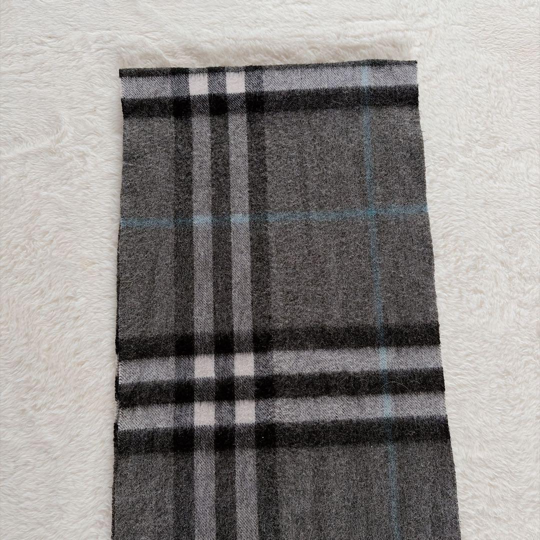 美品✨【バーバリー】カシミヤ100%ロングマフラー メガチェック ノバチェック