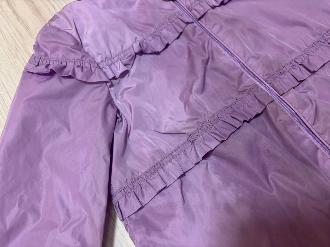 モンクレール キッズ フリル ジャケット 2A 100 110 パープル
