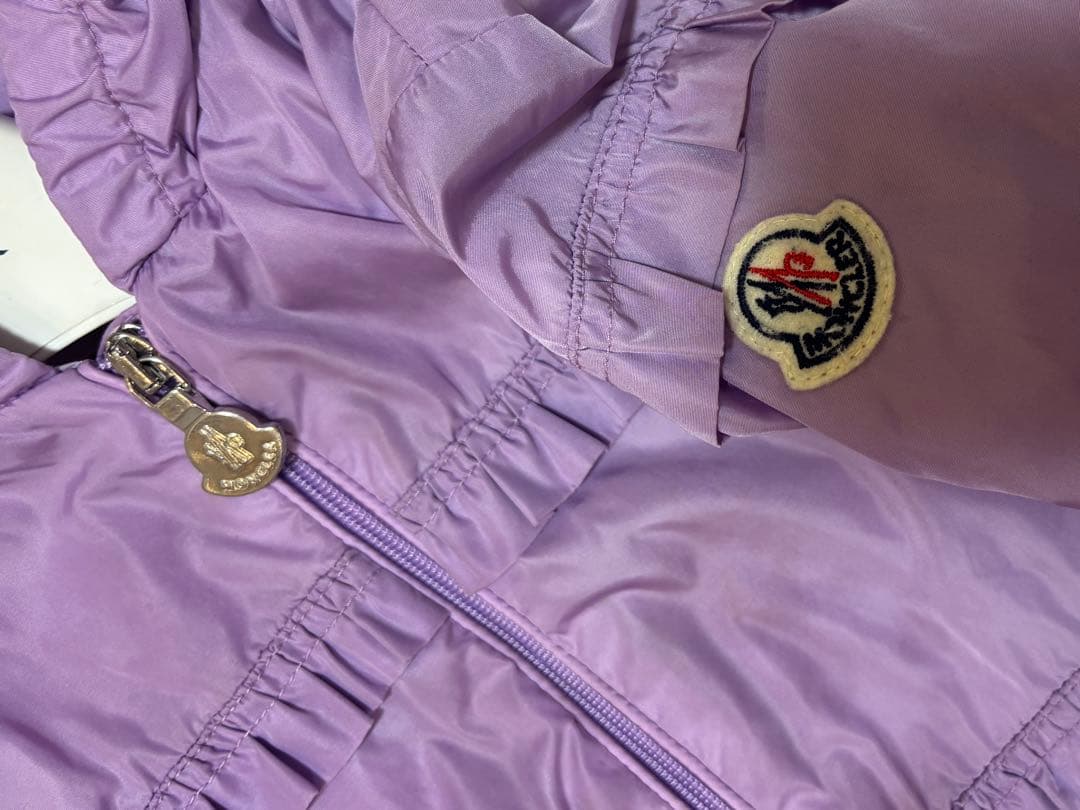 モンクレール キッズ フリル ジャケット 2A 100 110 パープル