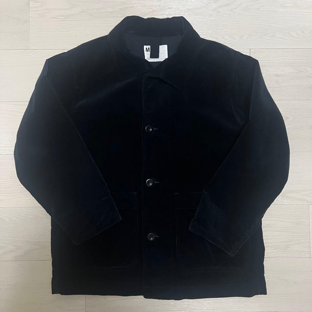 MHL ネイビー コーデュロイ カバーオール Mサイズ