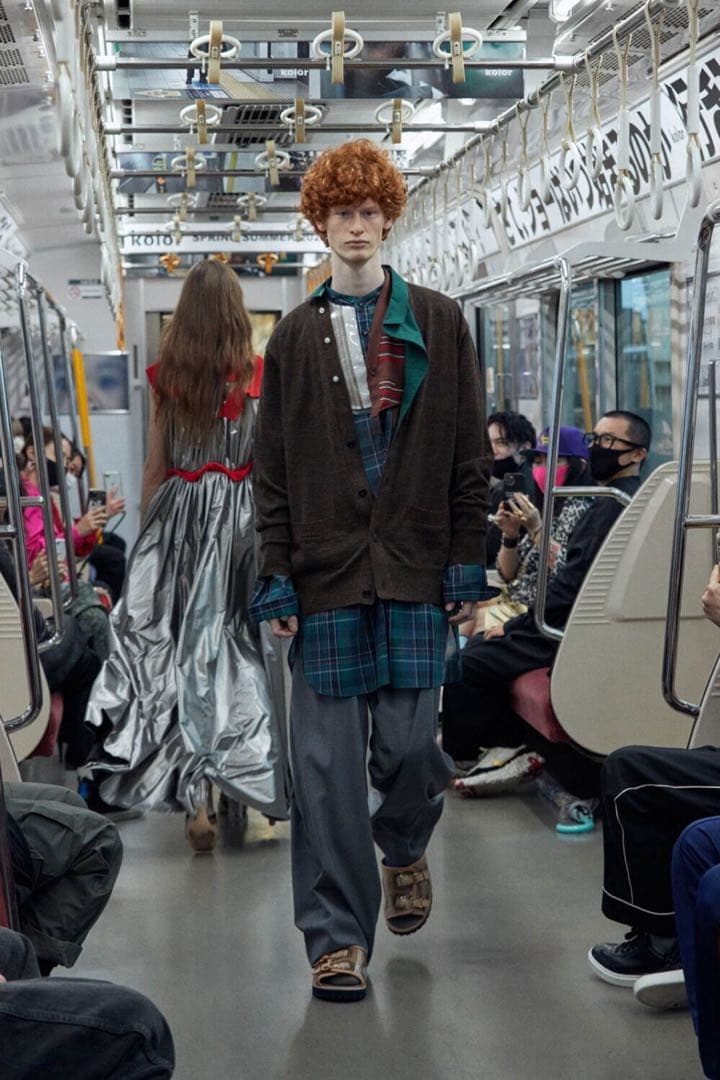 【kolor 22SS】ウール トロピカル スラックス グレー サイズ1