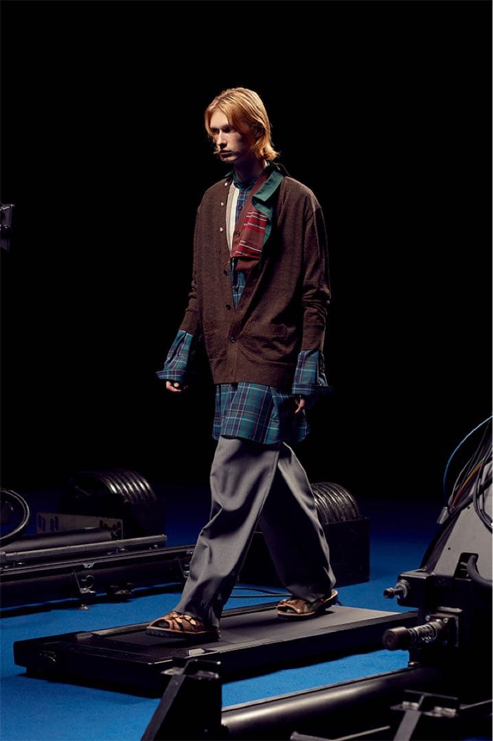 【kolor 22SS】ウール トロピカル スラックス グレー サイズ1