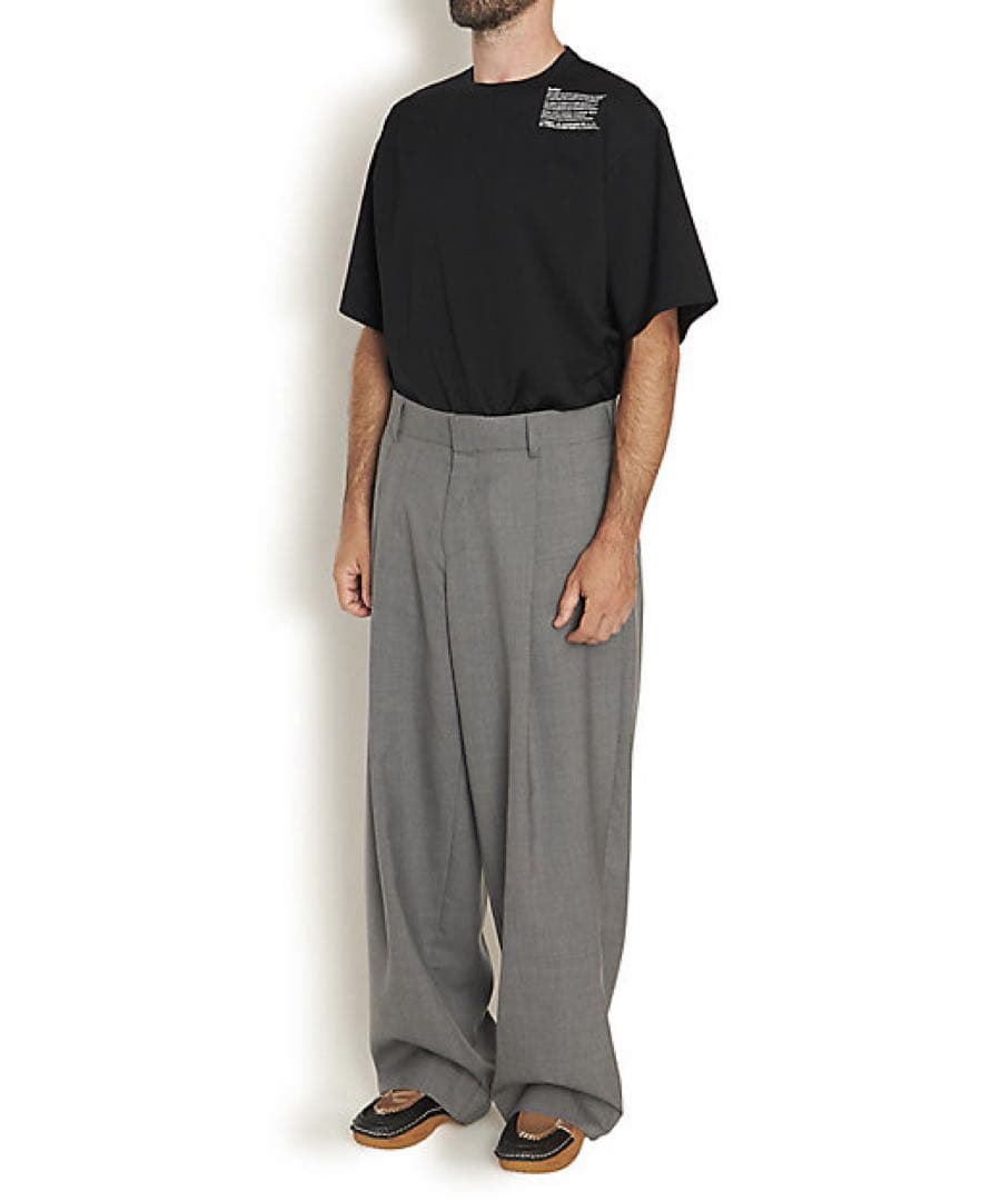 【kolor 22SS】ウール トロピカル スラックス グレー サイズ1