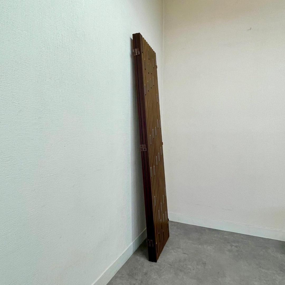 モダン 木製 パーテーション 3連 衝立 間仕切り ミッドセンチュリー 北欧