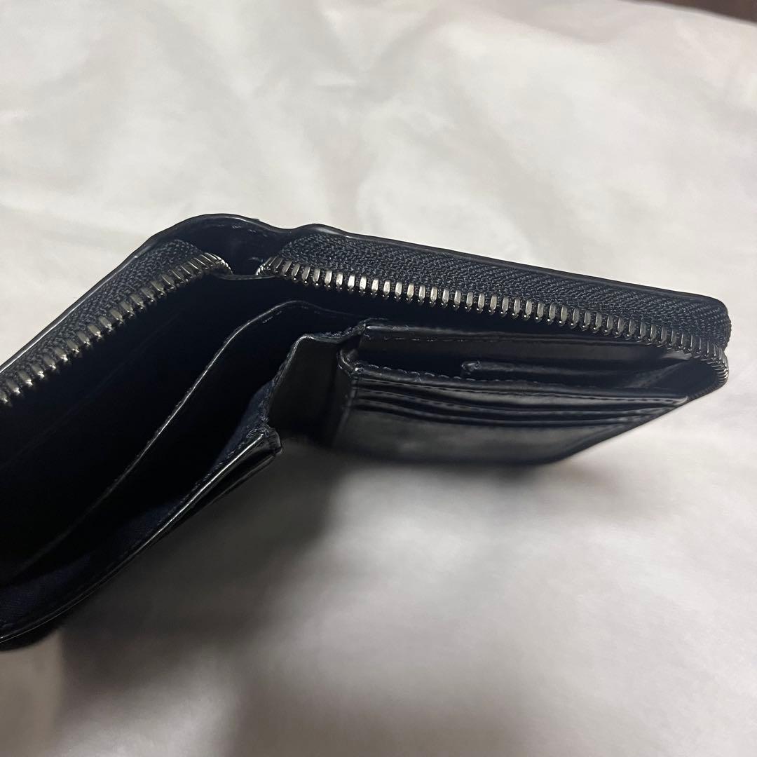 NOMADOI ミドルラウンド　財布　ノマドイ　ラウンドジップ　折財布　ブラック